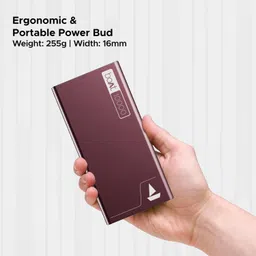 boAt Energyshroom PB300 Powerbank with 10000mAh Battery, 22.5w Fast Charging, Micro USB Input 12-Layer Smart IC Protection, LED Indicators and Aluminum Alloy Casing(Burgundy) image 5