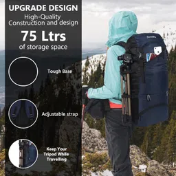 satellite 50L Travel Backpack for Outdoor Sport Camp Hiking Trekking Bag Camping Rucksack image 5