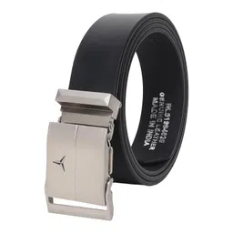 sunshopping Men’s Formal Genuine Leather Auto-lock Adjustable Belt (JAFA-42-BL) image 2