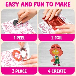 smartivity SmartCraft Art & Craft Activity Kit- Foil Magic Princess Fairy Theme Craft Kit for Kids Age 4-10 Years, 100+ Foil Sheet, 12 Canvases, 170+ Stickers, Birthday Gift for Girls & Boys Ages 4,5,6,7,8,9,10 image 4