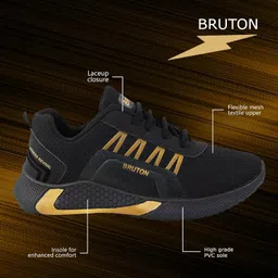 BRUTON Men's Running Sport Shoes | Casual Shoes | Sneakers | Yoga Shoes for Men image 5