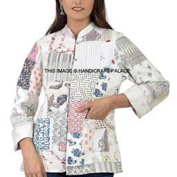 ravaiyaa - attitude is everything Women's Cotton Standard Length Jacket image 1