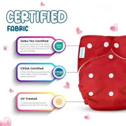 BLUESPUN Certified Cotton Cloth Diapers For Baby | Washable & Reusable | 0-3 Years | Freesize | Adjustable | Reduces Rash | With Quick Dry Pad/Insert | Multicolour image 2