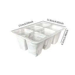 LOOM TREE® 11 Pieces Seed Starter Trays Silicone for Hydroponic Vegetables Fruit Indoor White image 4