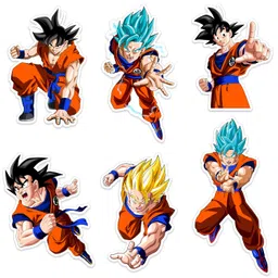 darkbuck DarkBuck® Anime Cloth Applique Patches Combo Small for Clothes Jackets Pants Jeans Bags Multicolour Different Iron Patch Dragonball Goku Sticker image 1
