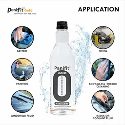 Panifit Distilled Water Uniquely Formulated 0 TDS & pH Tested 800 ml for Automotive Battery | Radiator coolant | Car Windshield Wiper | Glass/Mirror Cleaning image 5