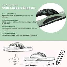ortho + rest Slipper for Women Ladies Ortho Flipflops with soft footbed | Arch Support Lightweight Orthopedic Doctor Soft Slippers image 5