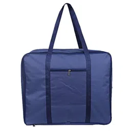 Kuber Industries Rexine Jumbo Underbed Moisture Proof Storage Bag with Zipper Closure and Handle (Blue)-CTKTC021175 image 4
