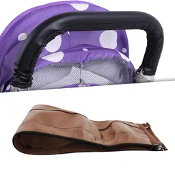 ILSMYSUTRA Protective Cover Handle Dustproof Zipper for Armrest Case Baby Stroller Pram Brown|Strollers & Accessories|Stroller Accessories|Other Stroller Accessories image 4