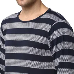 mack jonney Men Cotton Blend Relaxed Night Suit Co-Ord Set with Round Neck Full Sleeve T-Shirt and Track Pant-Vj-Mns-Ttp-Group27 image 5