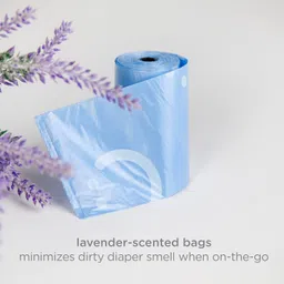 Ubbi On The Go Gray Bag Dispenser Baby Gifts, Lavender Scented, Set of 2 image 5