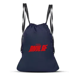 DIVULGE Drawstring Daypack Bag Sports Backpack Gym Bag, Backpack and Multi Utility Bag for Running, Sports, Cycling and Outdoors -Denim Dark Blue image 2