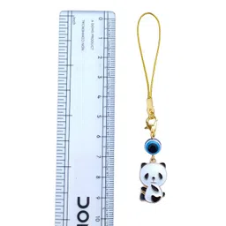 Dancing Panda Evil Eye Mobile Phone Pendant, Decorative Charms for Telephones, Suitable for Keychain Car Key Bag Backpack Wallet Decoration USB Charm image 4