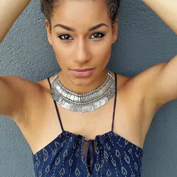 shining diva fashion Jewellery Bohemia Gypsy Tibetan Vintage Coin Necklace for Girls & Women(Silver)(8547np) image 4