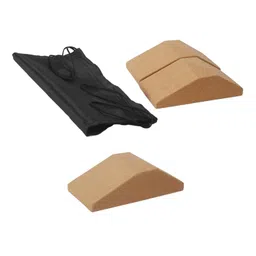 club bollywood CLUB BOLLYWOOD®Cork Squat Wedge Yoga Block Yoga Prop Accessory for Pilates Stretching 1 Piece|Sporting Goods | Fitness, Running & Yoga | Yoga & Pilates |Yoga Props|Package Optional: image 4