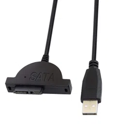 AlexVyan USB 2.0 to 7+6 13Pin Slimline SATA Laptop CD/DVD ROM Optical Drive,Red image 1