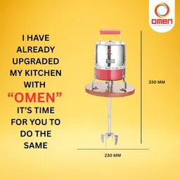 Omen Changing Lives Madhani Machine | Mathani Machine | Electric Hand Blender for Churning | 2-Speed Control | Compact & Durable | Easy to Use and Clean | Ideal for Lassi, Butter, Buttermilk image 3