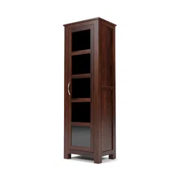 PS Decor Furniture Sheesham Wood Crockery Cabinet | Kitchen Cabinet | Display Rack | Bookshelf | Wooden Storage Unit | Wardrobes | Walnut image 4