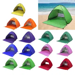 loom tree LOOM TREE® Pop Up Tent UPF 50 Beach Tent for Family Camping Backyard Outdoor Activities Orange | Outdoor Sports | Camping & Hiking | Tents & Canopies | Tents image 5