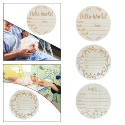 calandis CALANDIS™ Newborn Announcement Sign Nursery Wooden Announcement Sign for Newborn Infant Style A | Other Baby Keepsakes | Keepsakes & Baby Announcements image 5
