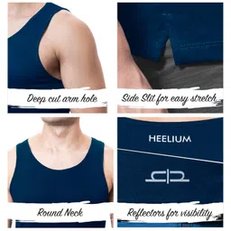 heelium Bamboo Vest for Men, Super Soft, Odour Free, Comfort Fit Innerwear Vest image 5