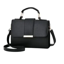 cnew Black Women’s Sling Bag – Stylish & Compact Crossbody Box Purse for Girls & Ladies | Trendy Shoulder Bag for Daily Use, Office, Travel & Casual Outings image 1