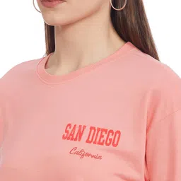 max Cotton Women Printed Sports Round Neck Sweatshirt image 4