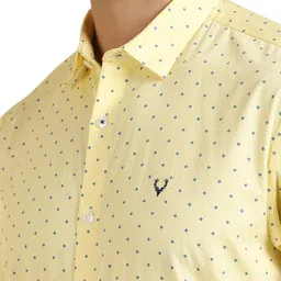 allen solly Men's Solid Regular Fit Shirt image 4