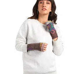 essentiele WOMEN'S LAMBS WOOL PRINTED WINTER GLOVES/WRIST & HAND WARMER image 3