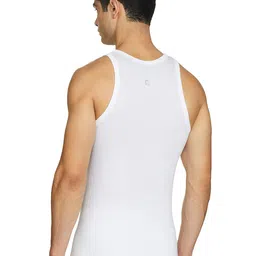 macroman m-series Exuber Fine Vest for Men|100% Cotton|Pack of: 1 White image 2