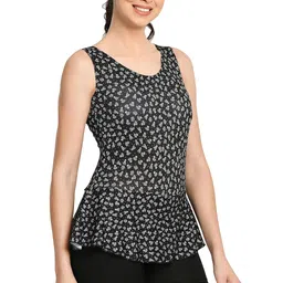 lebami Swimming Costume for Women,ONE Piece Swim Suit for Ladies and Girls,Premium Stretchable Fabric with CUR SLEAVES and Skirted Shorts for Holidays, Beach and Pool,Swim WEAR image 4