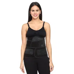 PANTIGUD 3 in 1 Maternity Postpartum Belly Support Band/Recovery Belly/Waist/Pelvis Belt, Breathable Post Pregnancy Belly Wrap Belt C-Section Recovery Shapewear (XX-Large Waist (43-48 Inches)) Black image 5