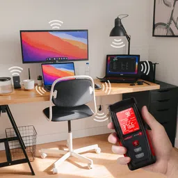 wintact Vip Gadgets Electromagnetic Field, Handheld Mini EMF Detector Digital LCD Radiation Meter/Sound and Light Alarm Rechargeable and Temperature image 4