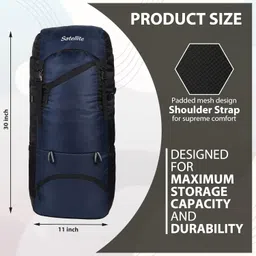 satellite 50L Travel Backpack for Outdoor Sport Camp Hiking Trekking Bag Camping Rucksack image 4