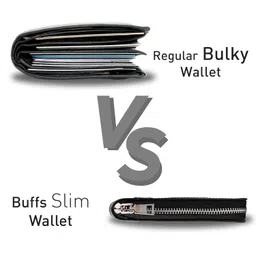 buffs RFID 9-Slot Cardholder Zipper Wallet for Men & Women, Vertical card holder wallet Purse is handcrafted in india I External ID holder I Credit card holder with cash slots, Brown with Black zipper image 4