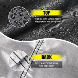 Kingling Pull Up Bar Station Covers, Pull Up Bar Stand Cover for Power Tower Home Strength Training Dip Stands Waterproof & Dustproof Protective Cover - 42''L x40''W x64''H image 4