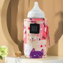 ATORSE USB Bottle Warmer Fast Heating Milk Heater Cover for Home Traveling Car Yellow image 5