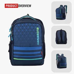 harissons Simplify 28L Casual Backpack for Men & Women | Casual Daypack with 2 Bottle Pockets & Ventilated Back Panel | Standard Casual College Bag with Fisio Fit Backstraps & Top Handle image 3
