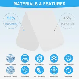 u-pick 8 Packs Cooling Towel for Neck,Ice Towel,Microfiber Towel,Soft Breathable Chilly Towel Stay Cool for Yoga,Sport, Gym,Workout,Camping,Fitness,Running,Workout & More Activities image 2