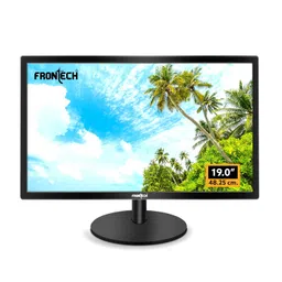 FRONTECH 19 Inch High-Performance HD LED Monitor | Refresh Rate 75 Hz, 1440x900 Pixels | Slim & Stylish Design with 250 Nits Brightness | HDMI & VGA Ports, Built-in Power Supply (MON-0001,Black) image 1