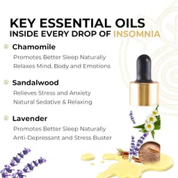 core & pure Insomnia Oil- Helps in Better Sleep, Anxiety, Tension & Relaxation |Sandalwood, Lavender, Vetiver Essential Oils- Activates Natural Melatonin Secretion, Effective Substitute to Pills |5ml image 2
