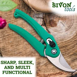 SIVON Heavy Duty Pruner Cutter for Home Garden | Pruning Cutter for Plants with Steel Blades & Teflon Coating Blade, Tree Trimmers, Wood Branch Trimmer, Grass Cutting Scissors image 4