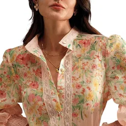 litzo Top for Women || Regular Fit Western Latest Stylish Office Wear Tops Women (L 43-44) image 2