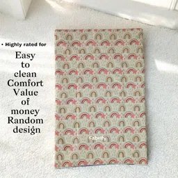 Fabrify New Born Baby Supper Soft Cotton Plastic Mats Pack of 2 (Random Design) image 5