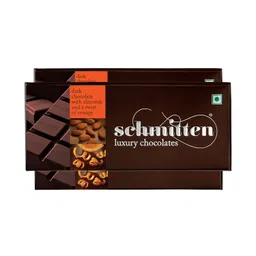 Schmitten Luxury Dark Chocolate Box, Flavor- Almond And A Twist Of Orange Combo - 3 x 70 grams Bars (210 grams) | Premium Gift Pack for Family and Special Occasions | Made with Rich Cocoa Butter image 1