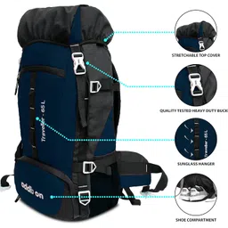 addixon 65L Travel Backpack for Outdoor Sport Camp Hiking Trekking Bag Camping Rucksack TB5 image 2