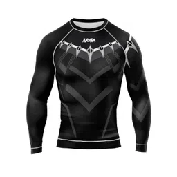 akiba Full Sleeve Skins Performance Fit Compression for MMA, BJJ Rash Guard,Gym, Running, Cycling image 1