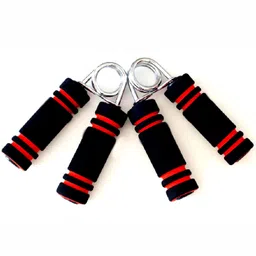 ARTINO Best Foam Hand Grip (Pack of 2) for Training,Exercise and Gym/Men, Women Red Hand Grip image 1