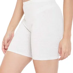 clovia Women's Cotton Mid Waist Cycling Shorts with Inner Elastic image 3