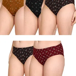lux Women's Cotton Regular Solid Hipster Panties image 1